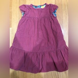 Dusty Rose Mini Biden Corduroy Dress - 4-5